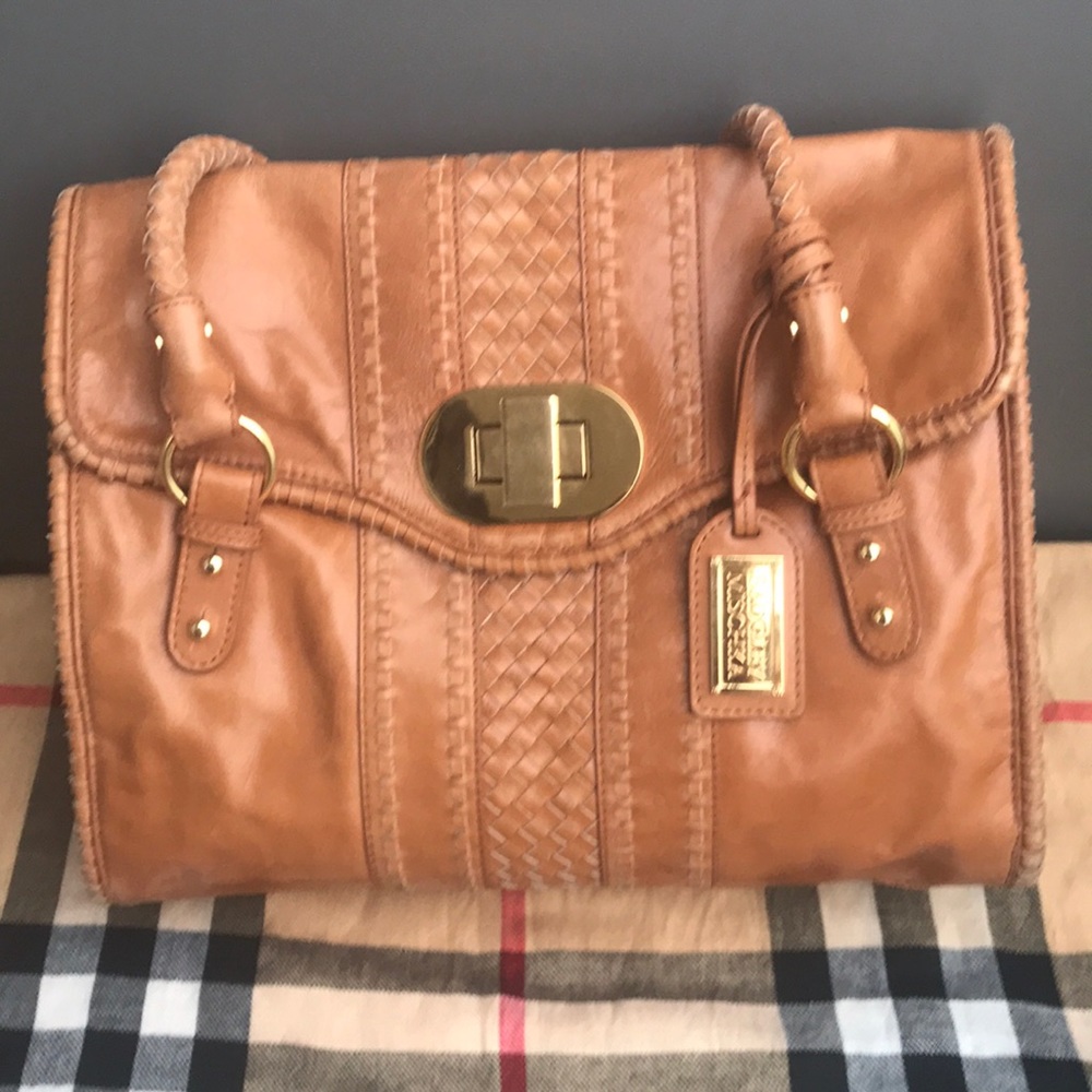 BADGLEY MISCHKA  Brown Leather Bag